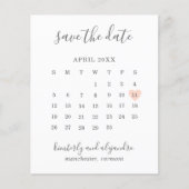 Peach Heart Calender Budget Weddenschap Save the D (Voorkant)
