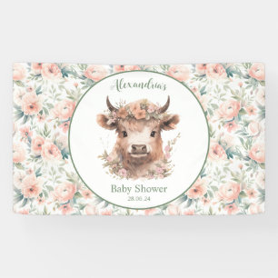 Peach Highland Koe Banner