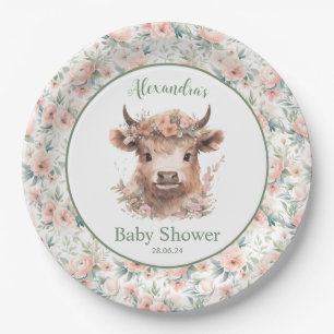 Peach Highland Koe Papier Bord