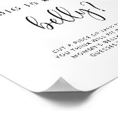 PEACH hoe groot is het poster van mama's buikspel (Hoek)