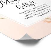 Peach hoe groot is mama's buik spel poster (Hoek)