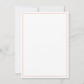 Peach hydrangea van uw bureau een persoonlijk notitiekaartje (Achterkant)