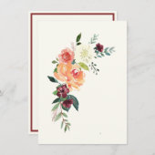 Peach hydrangea van uw bureau een persoonlijke Sja Bedankkaart (Voorkant / Achterkant)