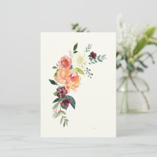 Peach hydrangea van uw bureau een persoonlijke Sja Bedankkaart