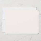 Peach Ivory Conch Shell Elegant Wedding  Kaart (Achterkant)