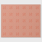 Peach Ivory Geometric Business Logo Cadeaupapier (Vlak)