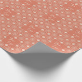 Peach Ivory Geometric Business Logo Cadeaupapier (Hoek)