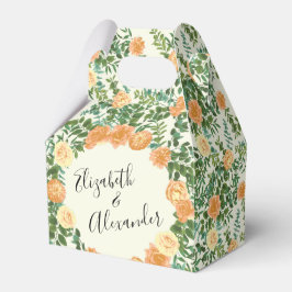 Peach Ivory Wedding  Roos Bedankdoosjes