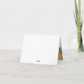 Peach Ivory Wedding Roos Bedankkaart (Achterkant)