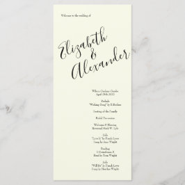 Peach Ivory Wedding  Roos Menu