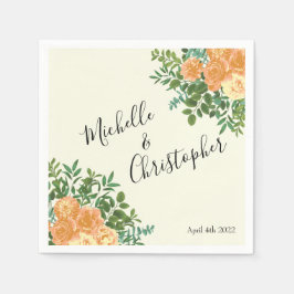 Peach Ivory Wedding  Roos Servet