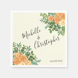 Peach Ivory Wedding  Roos Servet