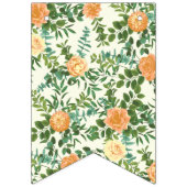 Peach Ivory Wedding  Roos Vlaggetjes (Eerste vlag)