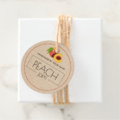 Peach jam Custom Product Label Hang Labels (In situ)