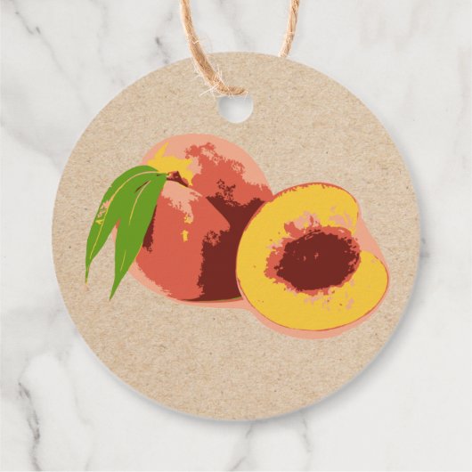 Peach jam Custom Product Label Hang Labels (Achterkant)