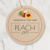 Peach jam Custom Product Label Hang Labels (Voorkant)