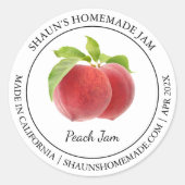 Peach Jam Modern label (Voorkant)