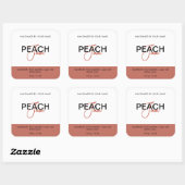Peach Jam Product Label Sticker Packaging (Vel)