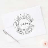 Peach Jam Sketch Modern label (Envelop)