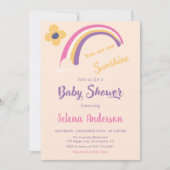 Peach "Jij bent mijn zonneschijn" Rainbow Baby sho Kaart (Voorkant)