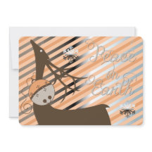 Peach Jingle Bells Stripe Deer Kerstmis
