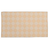 Peach Kussenslopen Diamond Pattern HAMbyWG (Voorkant-Rechts)