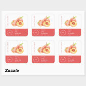 Peach label voor kleine bedrijven (Vel)