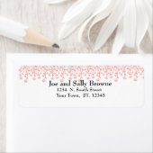 Peach Lace Return Address Labels (Insitu)