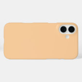Peach Licht Sinaasappel Effen Aangepaste Kleur Gif Case-Mate iPhone Case (Achterkant (horizontaal))