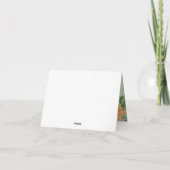 Peach Light Green Peony Roos Weddenschap Bedankt (Achterkant)