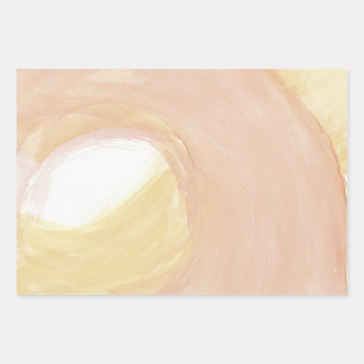 Peach-lijnen Inpakpapier Vel (Voorkant 3)