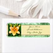 Peach Lily Photo Etiket (Insitu)