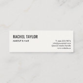 Peach Lips Modern Professional Mini Visitekaartje (Achterkant)