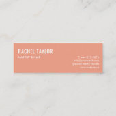 Peach Lips Modern Professional Mini Visitekaartje (Achterkant)