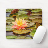 Peach Lotus Flower Muismat (Met muis)