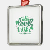 Peach Love Irish Metalen Ornament (Links)