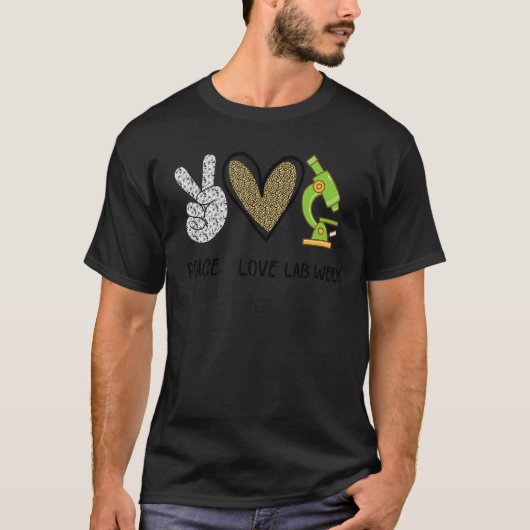 Peach Love Lab Week 2022 Laboratory Tech Technolog T-shirt (Voorkant)