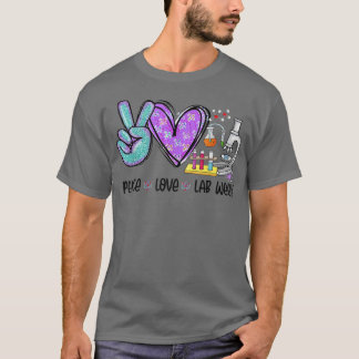 Peach Love Lab Week 2022 Laboratory Tech Technolog T-shirt