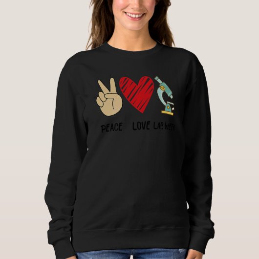 Peach Love Lab Week 2022 Laboratory Tech Technolog Trui (Voorkant)