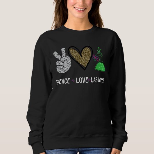 Peach Love Lab Week 2022 Laboratory Tech Technolog Trui (Voorkant)