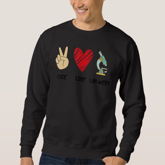 Peach Love Lab Week 2022 Laboratory Tech Technolog Trui (Voorkant)