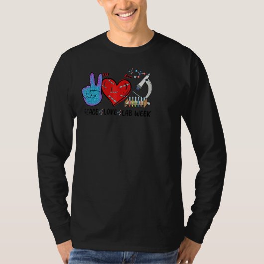 Peach Love Lab Week Technoloog T-shirt (Voorkant)