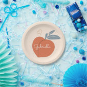 Peach Love Papieren Bordje (Feest)