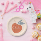 Peach Love Papieren Bordje (Feest)