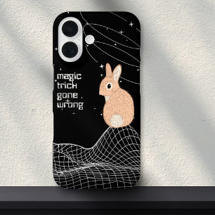 Peach Magic Trick Bunny Rabbit Meme iPhone 16 Hoesje