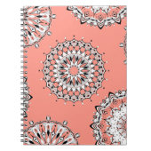 Peach Mandala 1 Spiral Notitieboek (Voorkant)