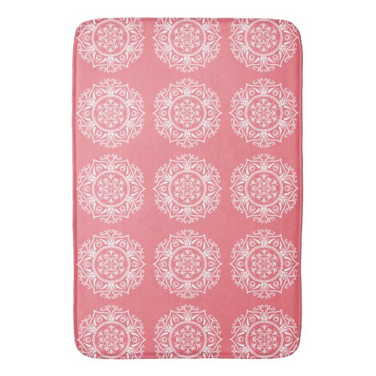 Peach Mandala Badmat (Voorkant Verticaal)