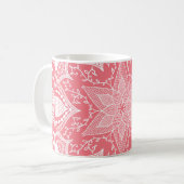 Peach Mandala Koffiemok (Voorkant links)