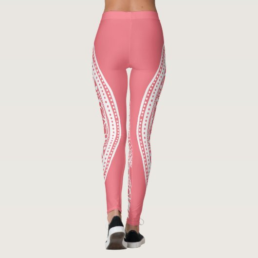 Peach Mandala Leggings (Achterkant)