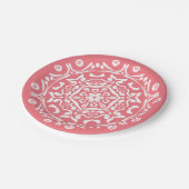 Peach Mandala Papieren Bordje (Gekanteld)